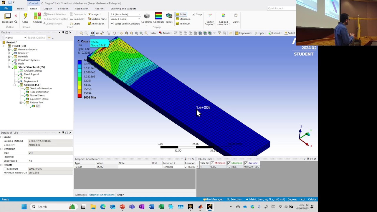 Sp 2025 Multiphysics: Session 22 - Structural Mechanics - Buckling, Fatigue, and Vibration (Group A)