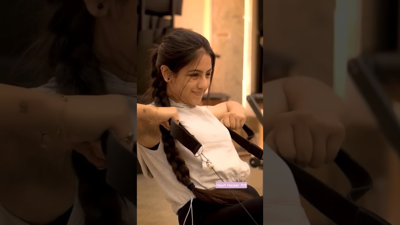 Pati Brahmachari Serial Actress Prapti Shukla Exercising in the Gym🤗Isha Status #prapti #isha #short