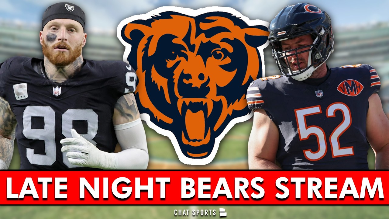 LATE NIGHT Chicago Bears Live Stream: Maxx Crosby Trade Rumors + Drew Dalman Retires Reaction