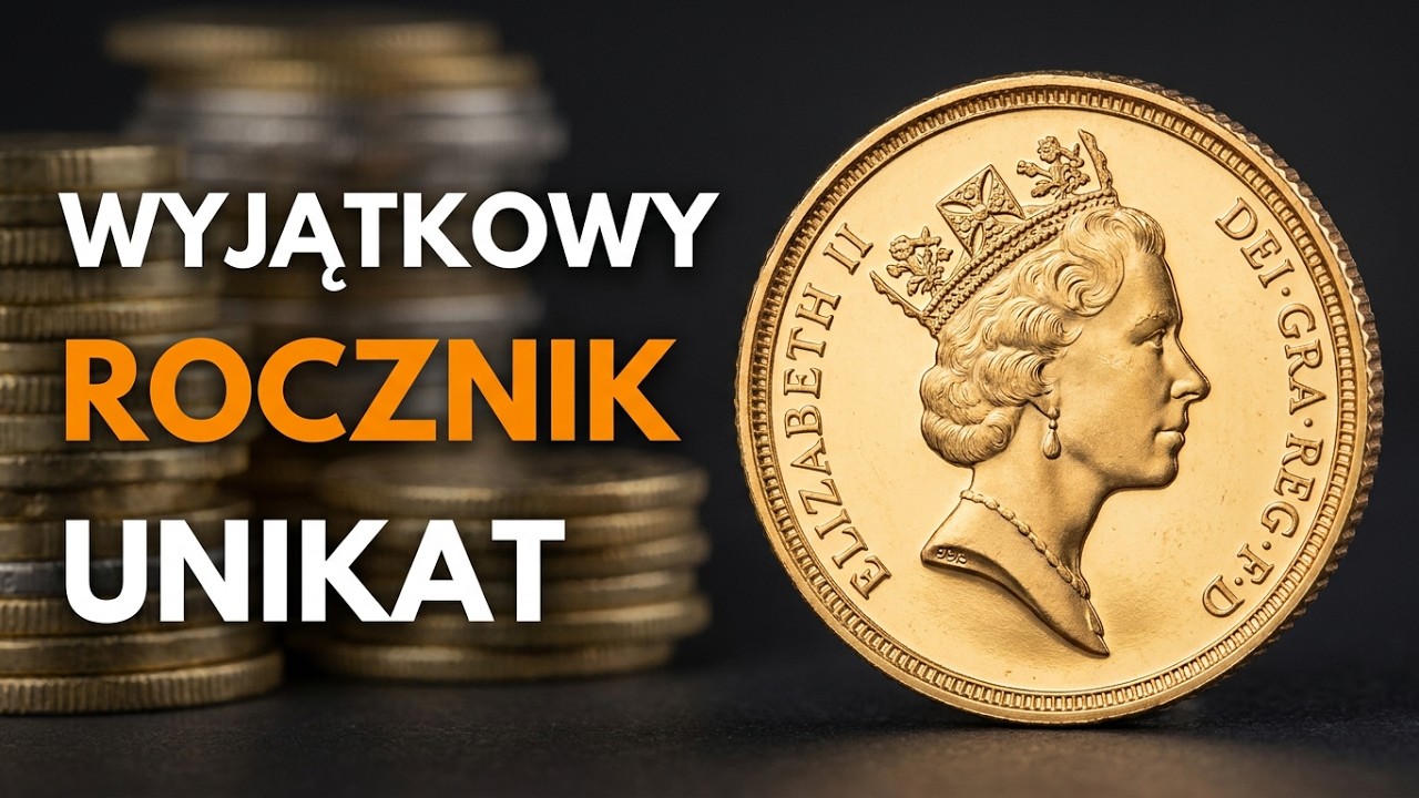 Popularna złota moneta Suweren 1992 Rubinowy Jubileusz