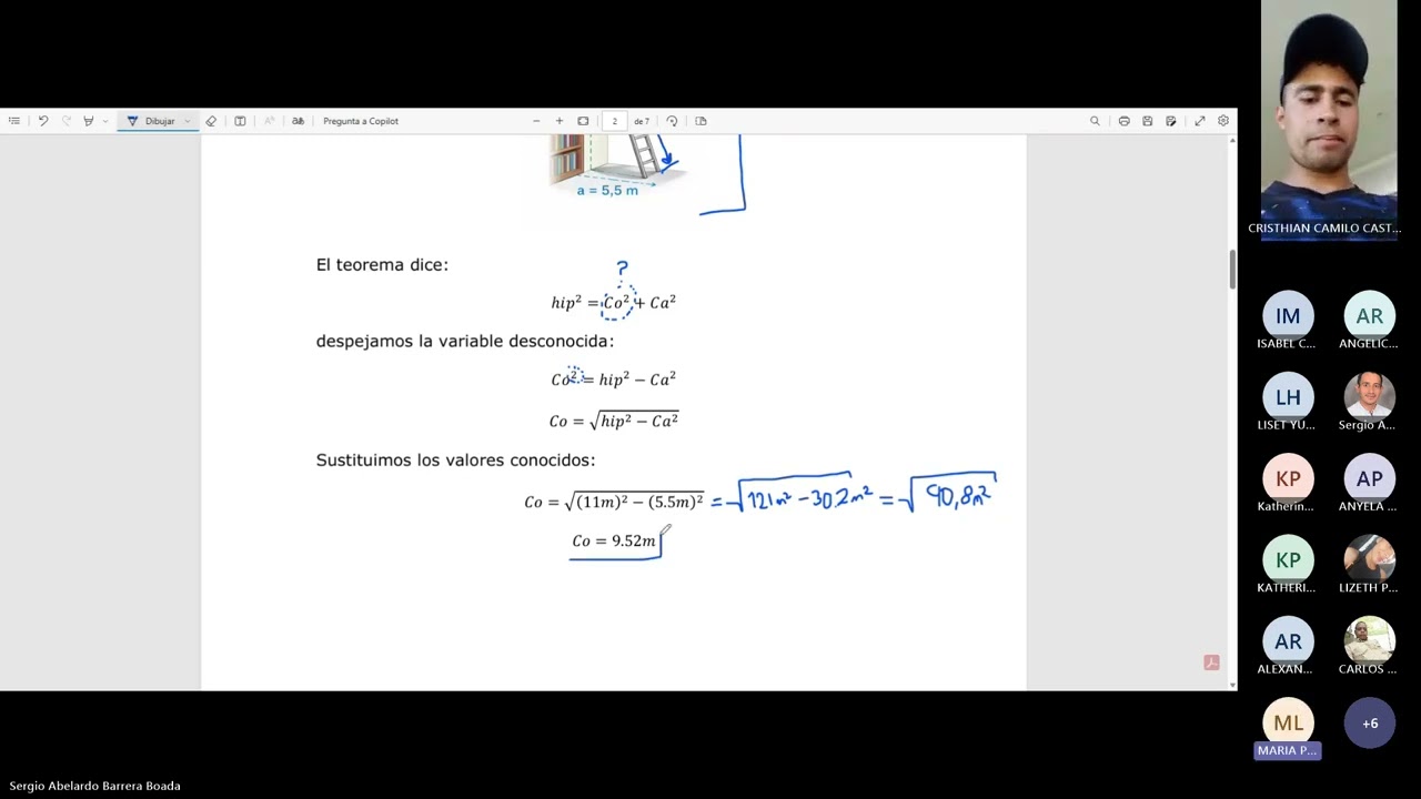 CIPAS 1 - Ejercicios 1 y 2: Teorema de Pitágoras y Geometría Plana