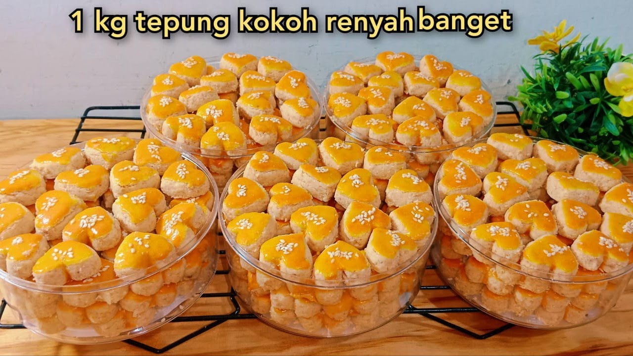 Kue kacang 1 kg tepung kokoh renyah banget