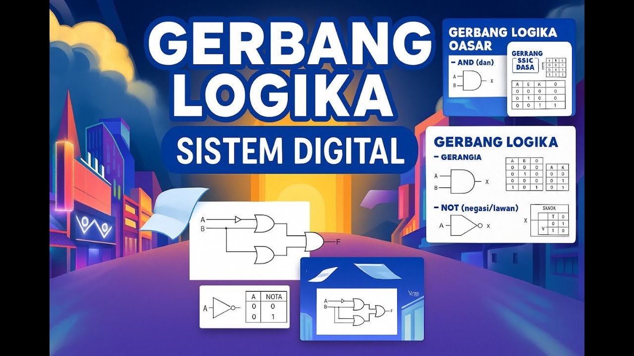 Gerbang Logika  Sistem Digital | Materi + Contoh Soal & Tabel Kebenaran Lengkap!