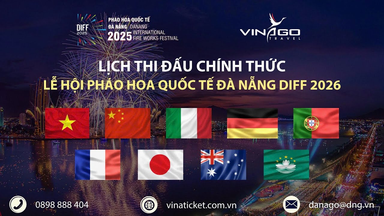 Lễ hội Pháo hoa Quốc tế Đà Nẵng 2026 chính thức khởi động
