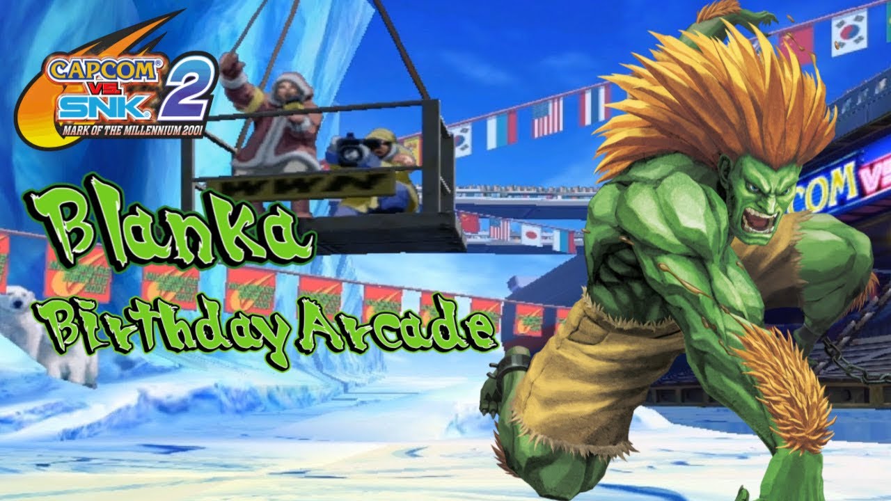 Blanka Birthday Arcade 🇧🇷 - Capcom vs Snk 2 Mark of the Millennium 2001 (PS5)