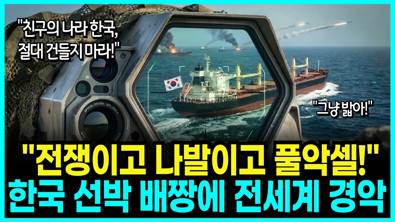 중동 불바다에 한국 선박만 돌진한 진짜 이유, 전세계 경악시킨 소름돋는 진실