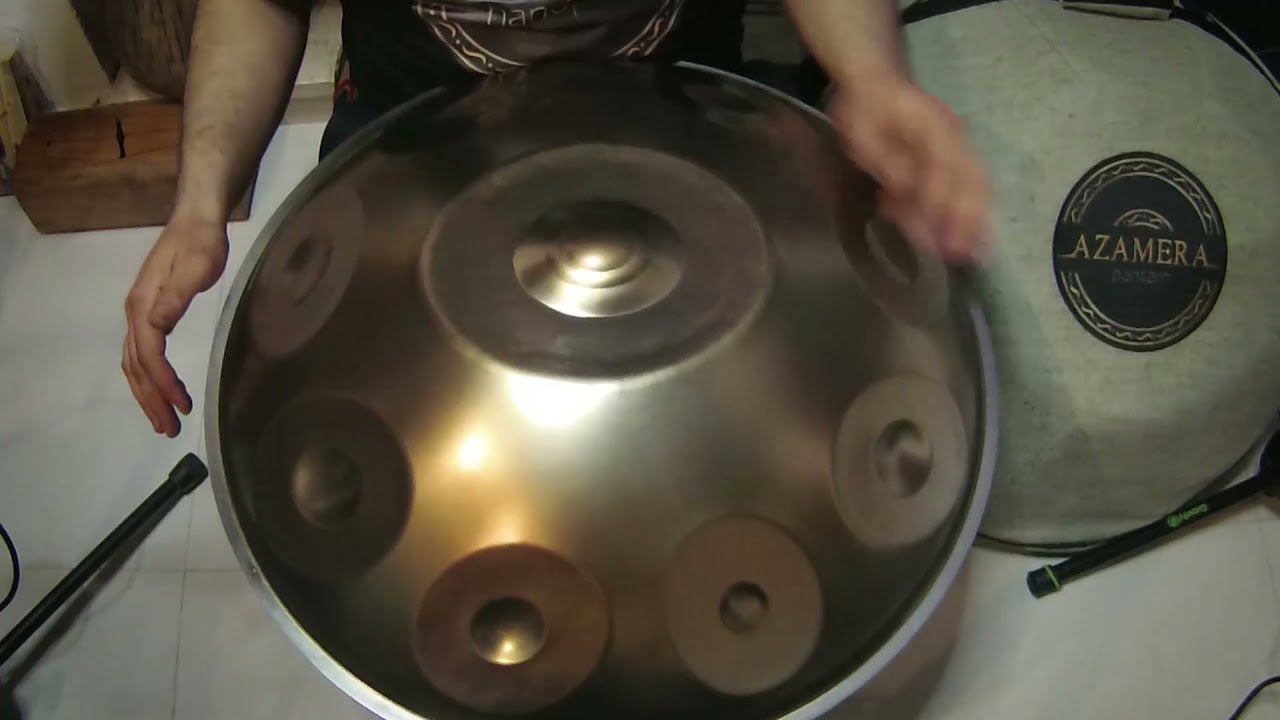 B2 Amara 8+1 Azamera Handpan (stainless steel)