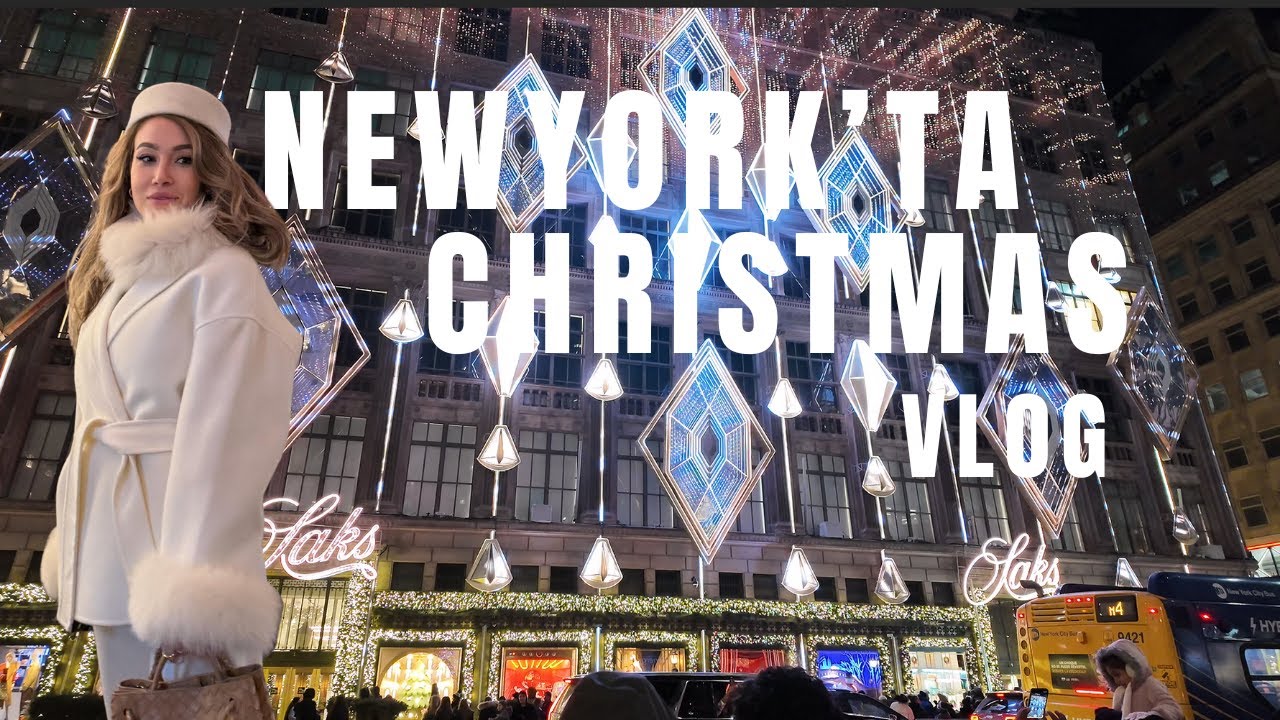 🎄 Christmas in New York | 5th Ave Walk, Luxury Windows, Rockefeller & Bryant Park