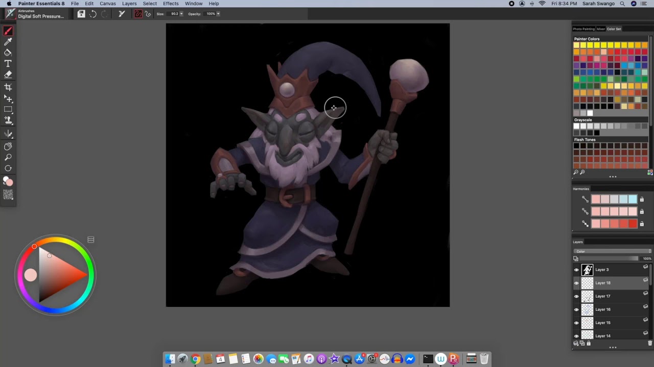 Part 1 - Drawing and lighting a character in Painter Essentials 8