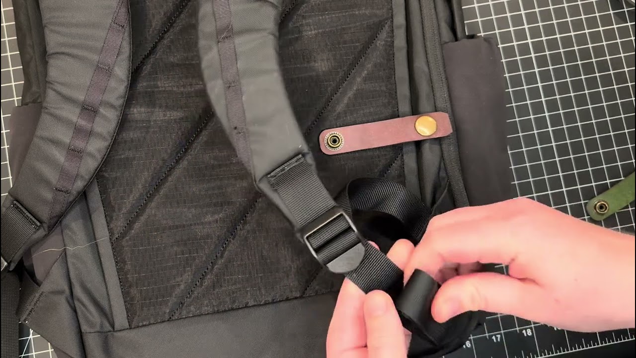 Leather Webbing Stow Instructions - Evergoods Griffin
