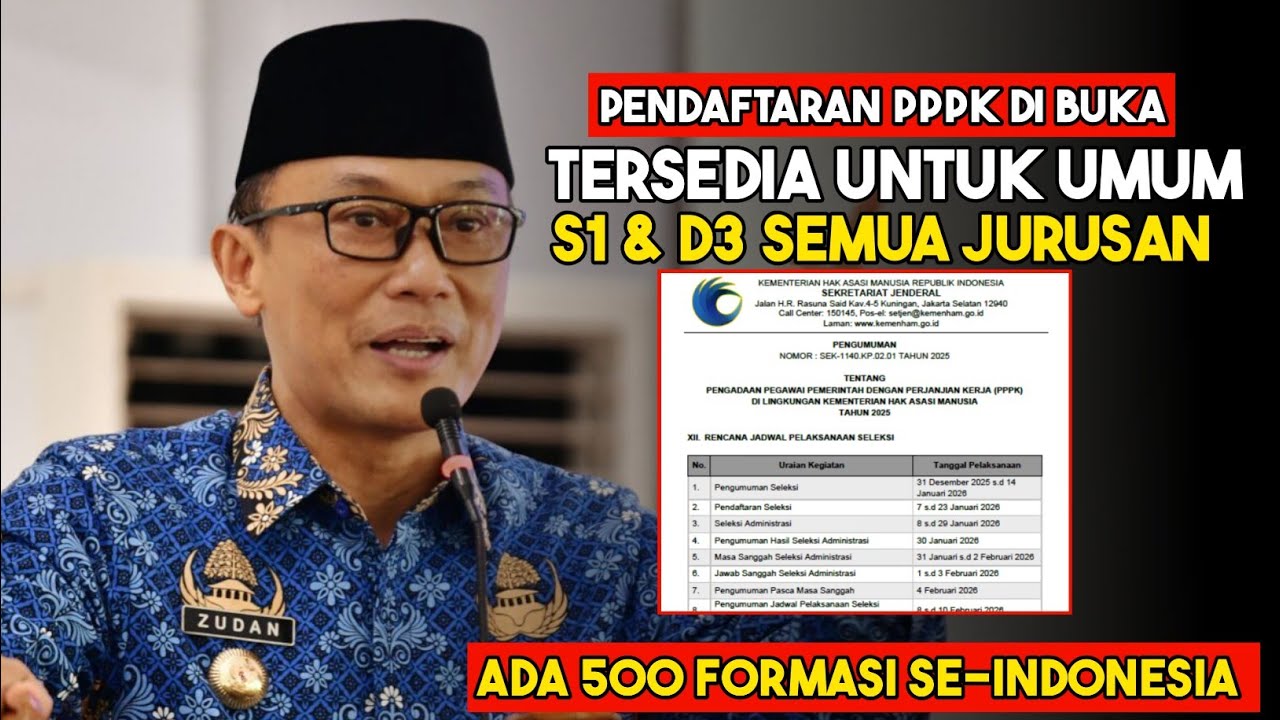 RESMI‼️DI BUKA SEMUA JURUSAN PENDAFTARAN PPPK 2026‼️