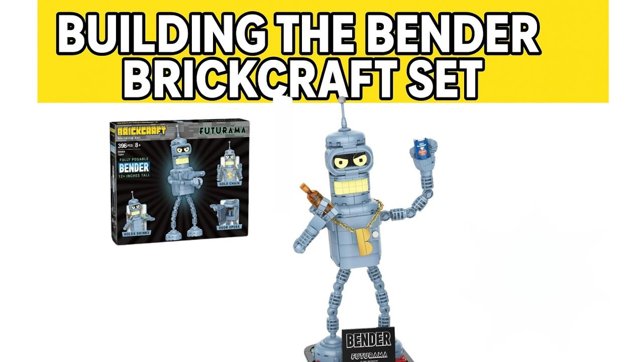 Building the Bender Brickcraft Set! Custom Futurama Brick Figure Review and Showcase