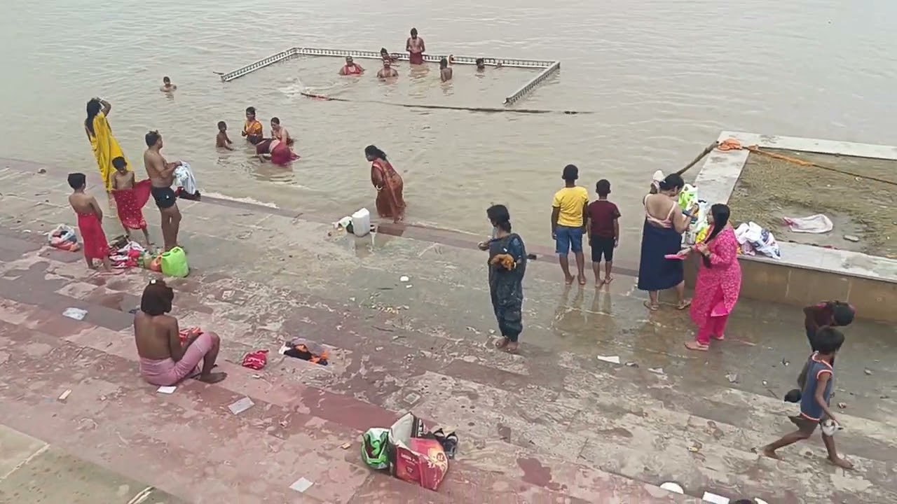 #new Snan video simriya Ghat सिमरिया घाट स्नान वीडियो//