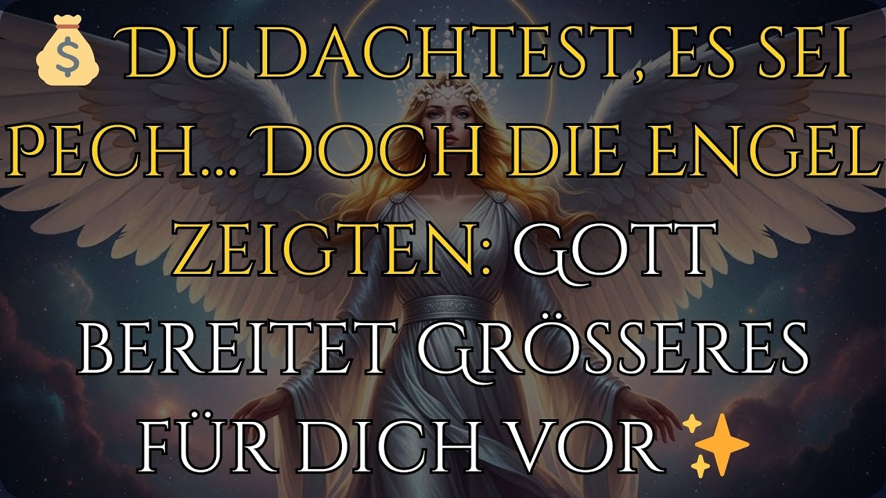 💰 Du dachtest, es sei Pech… Doch die Engel zeigten: Gott bereitet Größeres für dich vor ✨