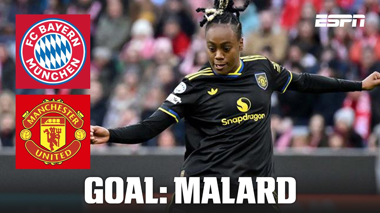 GOAL! 0-1: Bayern howler gifts Malard Man United&rsquo;s opener | UEFA Women&rsquo;s Champions League