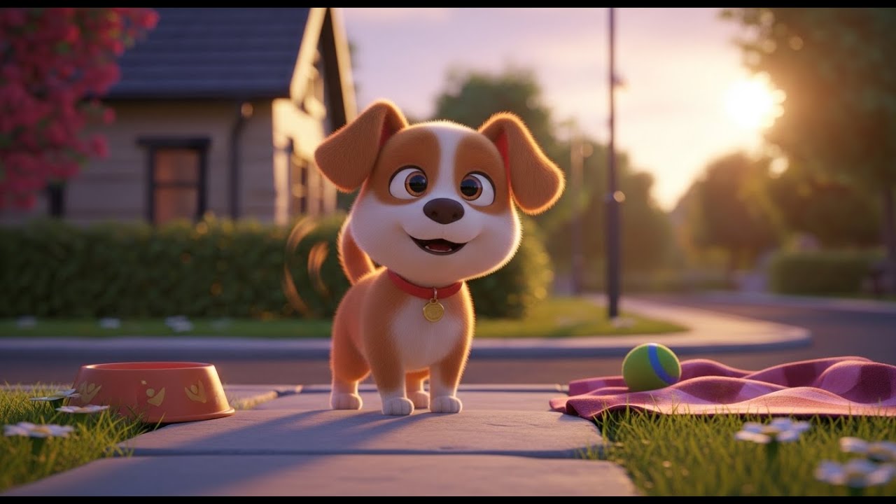 This Little Dog Lives Alone | Fun Animal Rhyme for Kids | Nursery Rhymes & Songs for Children