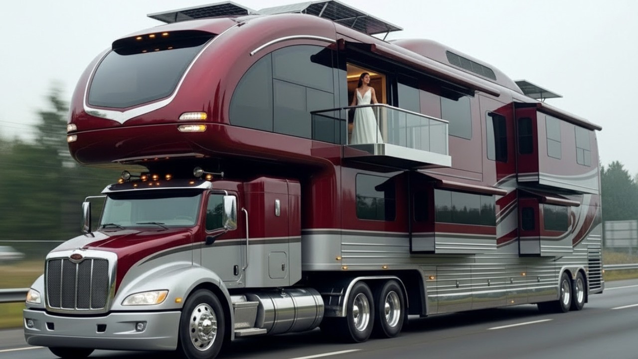 2026 Kenworth W900 Sovereign Motorhome — $2M Two-Level Luxury Mansion on Wheels! (AI Concept)