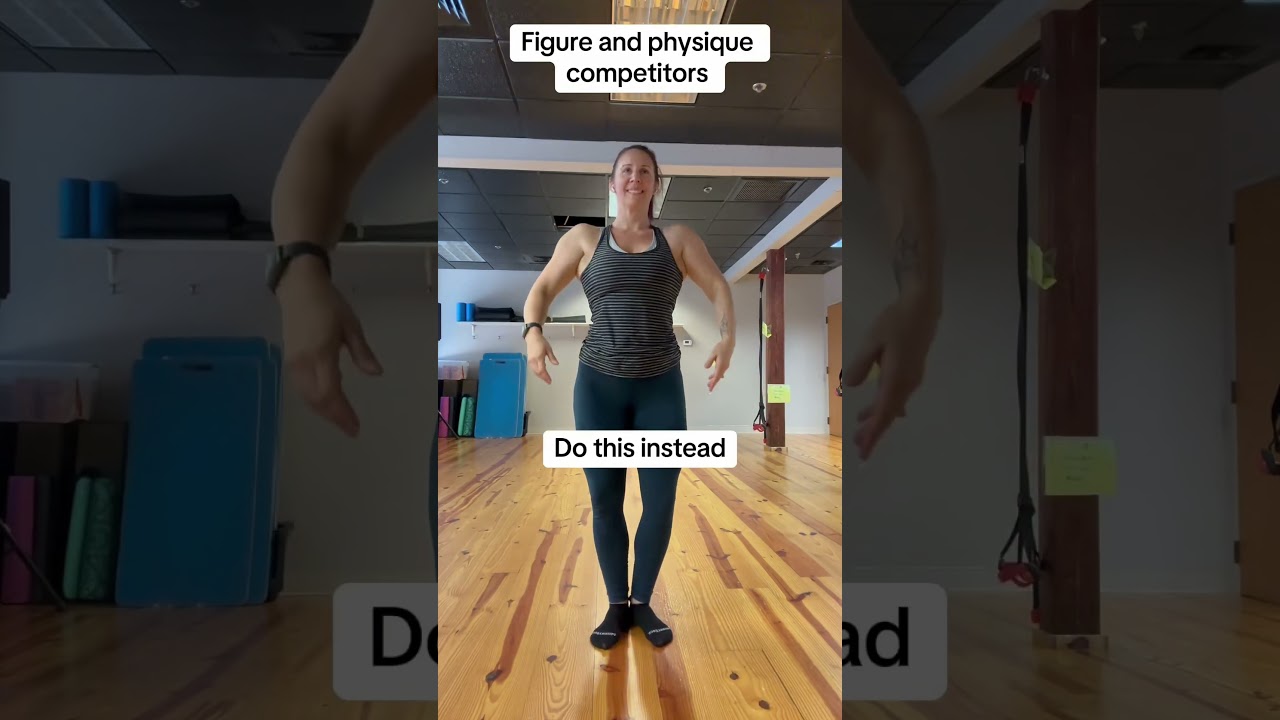 Figure and women&rsquo;s physique posing tip #bodybuilding #womensphysique #posingtips