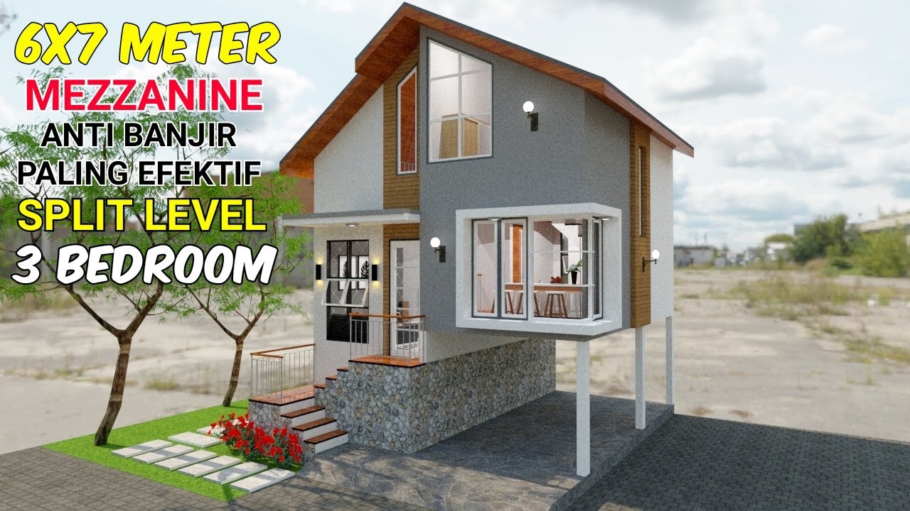 Kurang Elegant Apa Coba, Rumah 6x7 Sudah Anti Banjir Ada 3 Kamar Lagi
