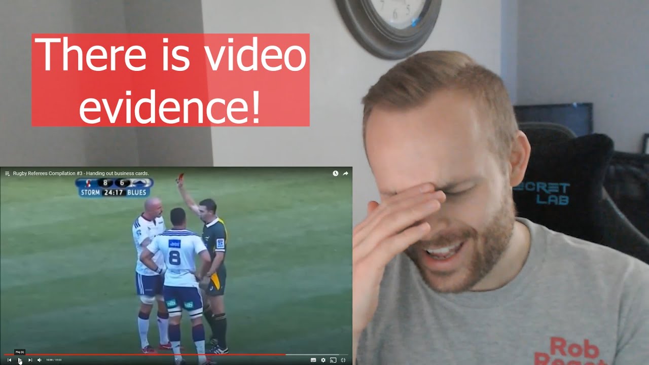 Роб реагирует на... Футбольный арбитр реагирует на подборку регбийных судей — часть 2