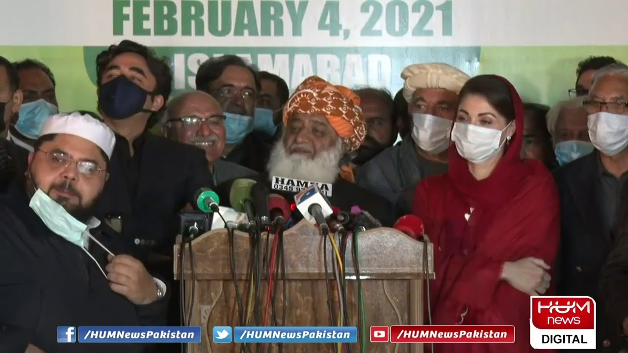 PDM announces long march on March 26, No resignations | PDM chief Maulana Fazlur Rehman's media talk