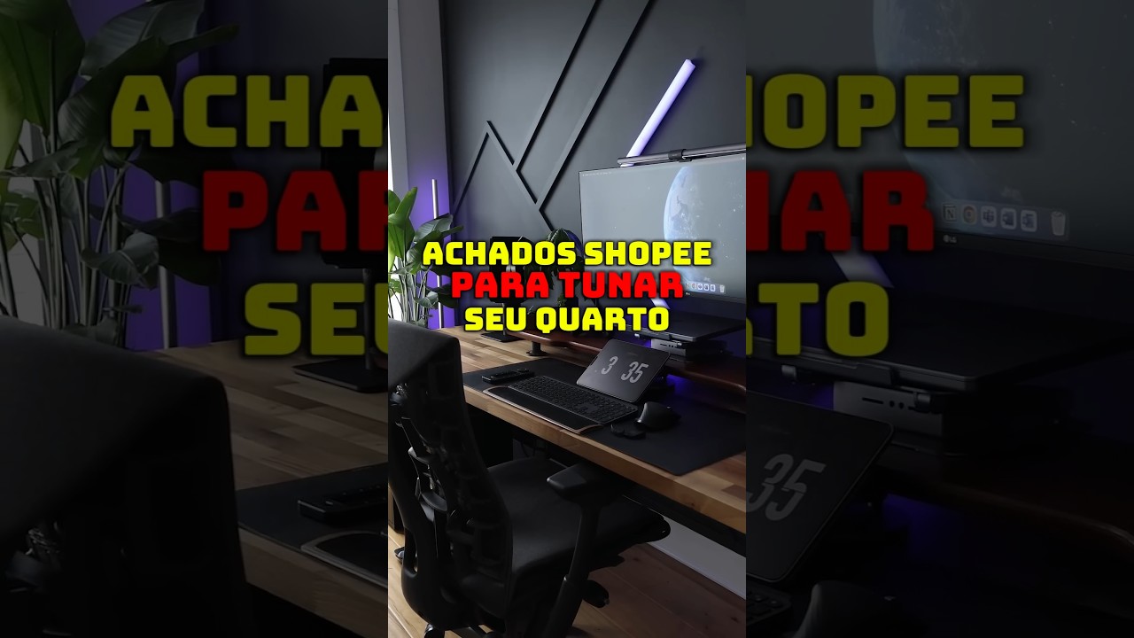 Achados Shopee para TUNAR seu quarto! #shopee #achados #quarto #setup