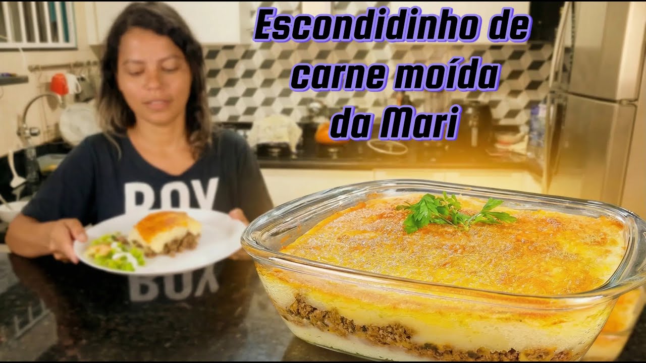 Escondidinho de carne moída da Mari !