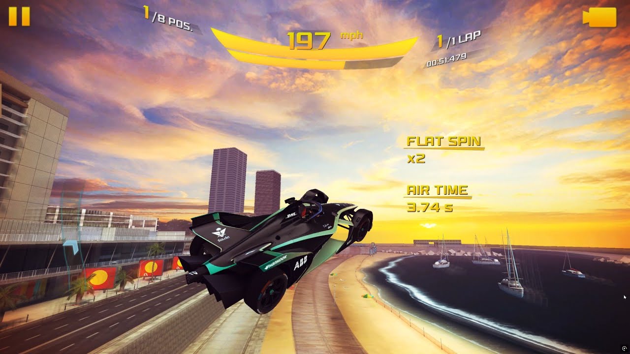 Asphalt 8: Formula E Cup: How to hit 10% Barcelona Reverse Fastest Route