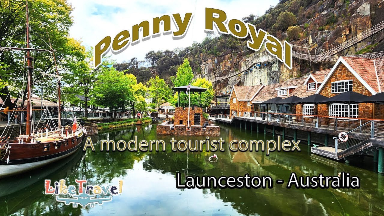 Penny Royal Adventure a modern welcoming tourist complex in Launceston Tasmania 4k