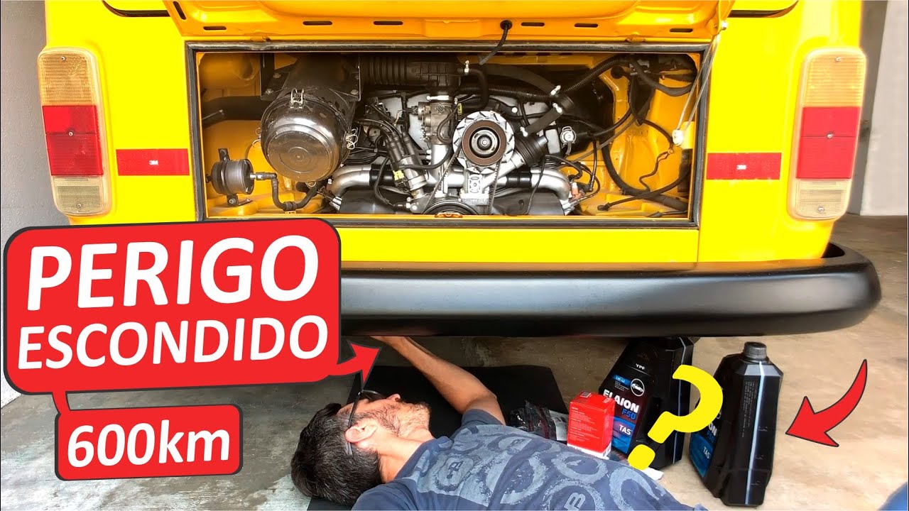 SURPRESA NA PRIMEIRA MANUTENÇÃO DA KOMBI - TROCA DE ÓLEO - CONSTRUÇÃO DO MOTORHOME