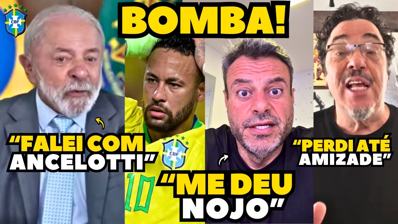 EITA! LULA REVELA CONVERSA COM ANCELOTTI SOBRE LEVAR NEYMAR PRA COPA DO MUNDO!!