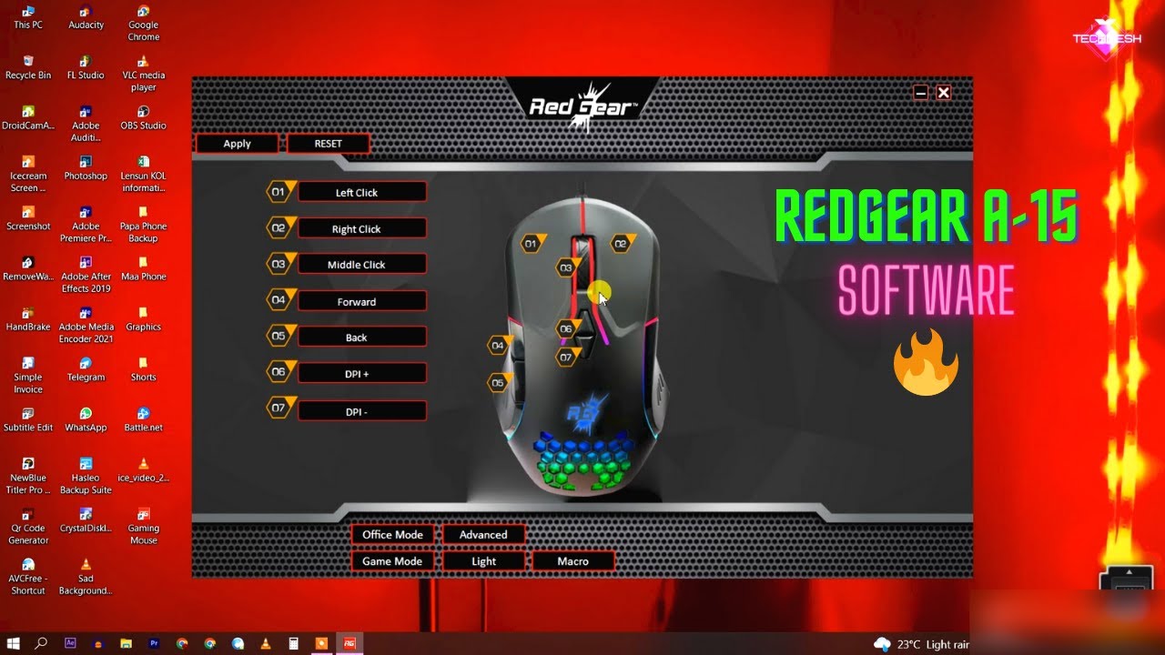 How To Download & Install Redgear A-15 Gaming Mouse Driver | Redgear Software | Full Tutorial🔥🔥