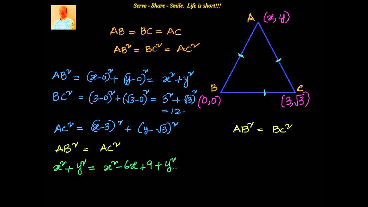 Coordinate Geometry   How to find the third vertex of an equilateral triangle