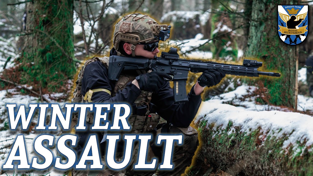Epic Winter Game Airsoft Gameplay – Section 8 | ROYAL HUNTSMAN