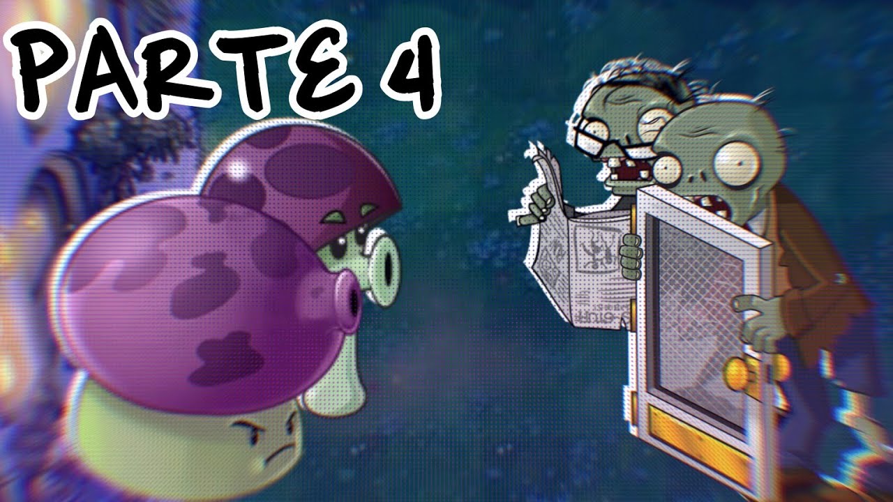 Jardín de noche, seta, y... La pidas?/Plantas vs zombies loquendo parte 4