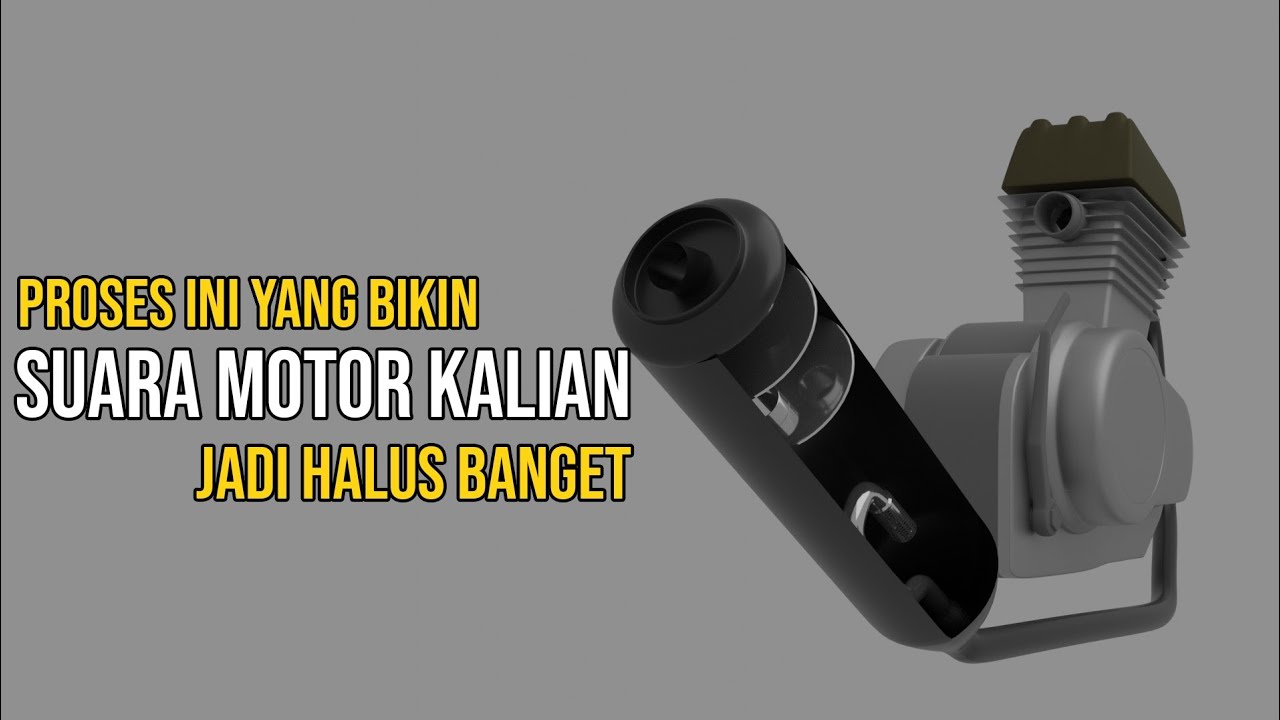 Rahasia Peredaman Suara Mesin Motor | Cara Kerja Muffler/Knalpot
