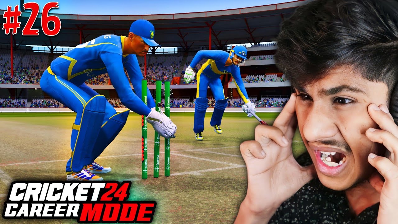 SUPER OVER DRAMA IN SEMI-FINALS! | CRICKET 24 CAREER MODE GAMEPLAY #26