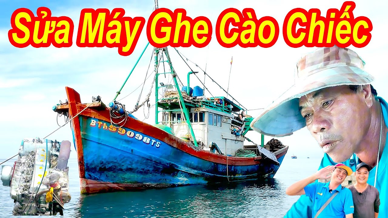 Chủ Ghe C&agrave;o Chiếc Nhờ C&acirc;n B&eacute;t Lại Cho M&aacute;y Yanmar || Quậy Thợ M&aacute;y Phan R&iacute; Cửa
