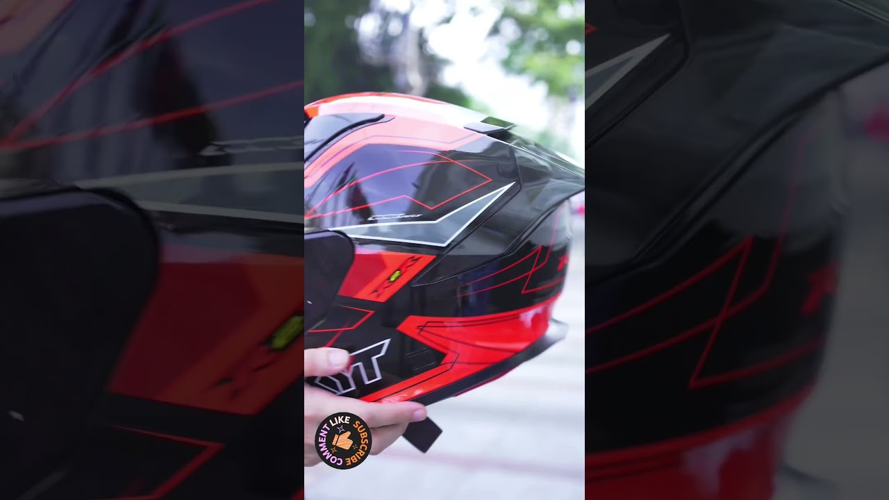 Helm KYT R2R LED Black/Red #automobile #helm #safetyhelmet #smartphone #helmet #bikers #biker