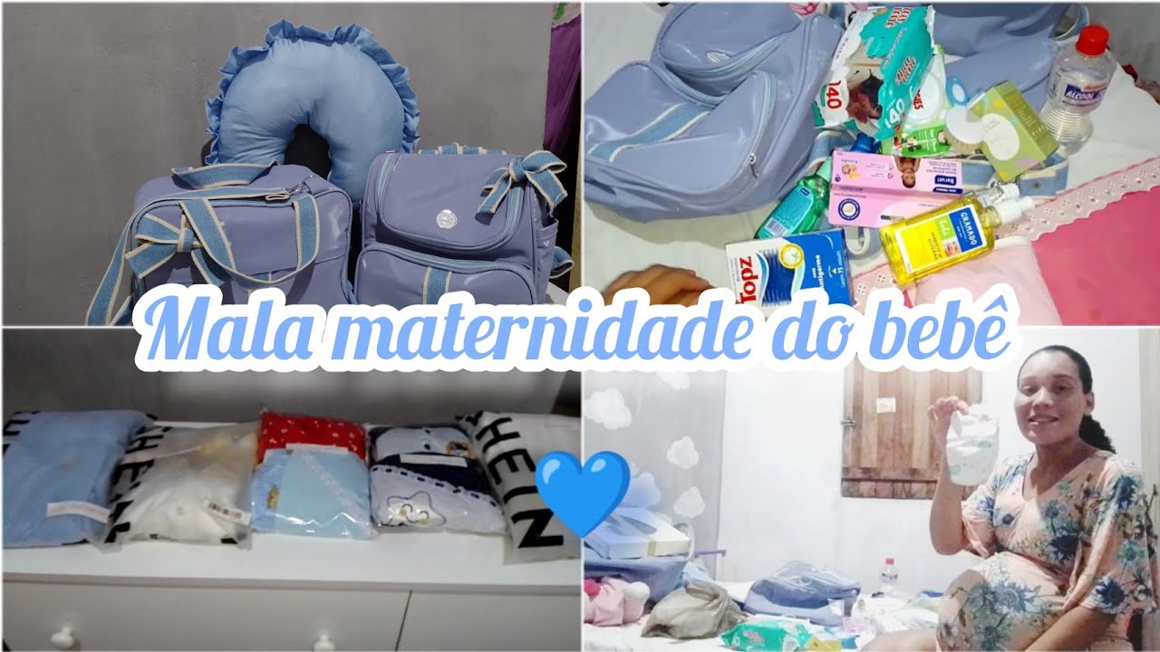 MALA MATERNIDADE DO MEU BEBÊ 💙 ESTA CHEGANDO A HORA💙