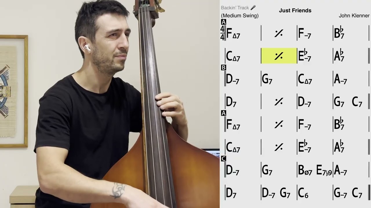 Just Friends – Double Bass Backing Track (No Accompaniment)