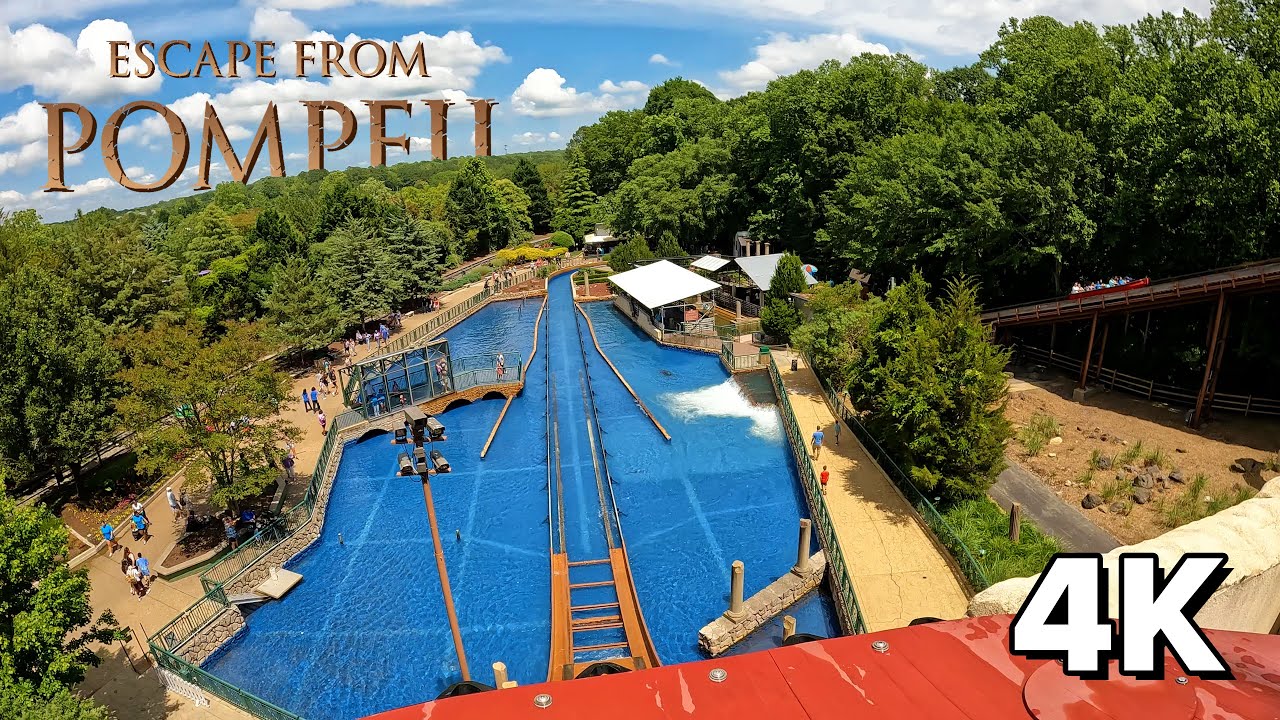 POV: Escape from Pompeii (Front Row) at Busch Gardens Williamsburg 2025 4K 30FPS #escapefrompompeii