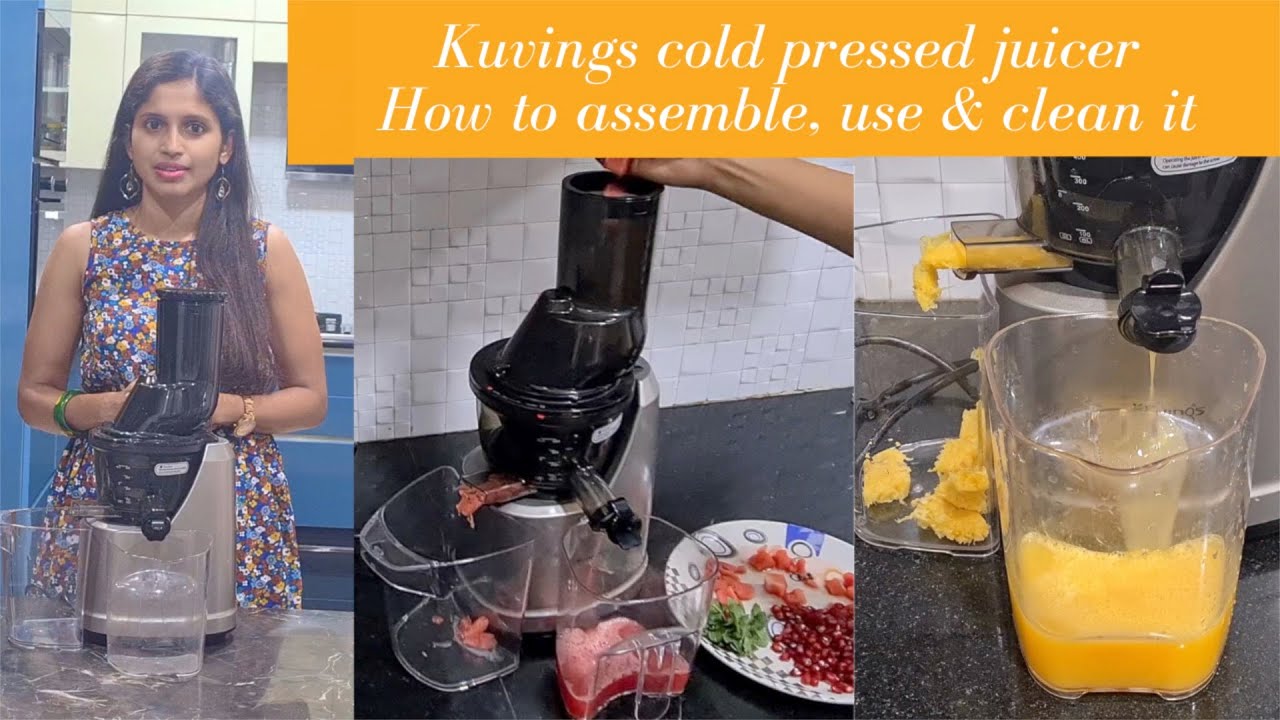 Kuvings B1700 Cold pressed juicer review | How to assemble, use & clean it | Cold pressed juices
