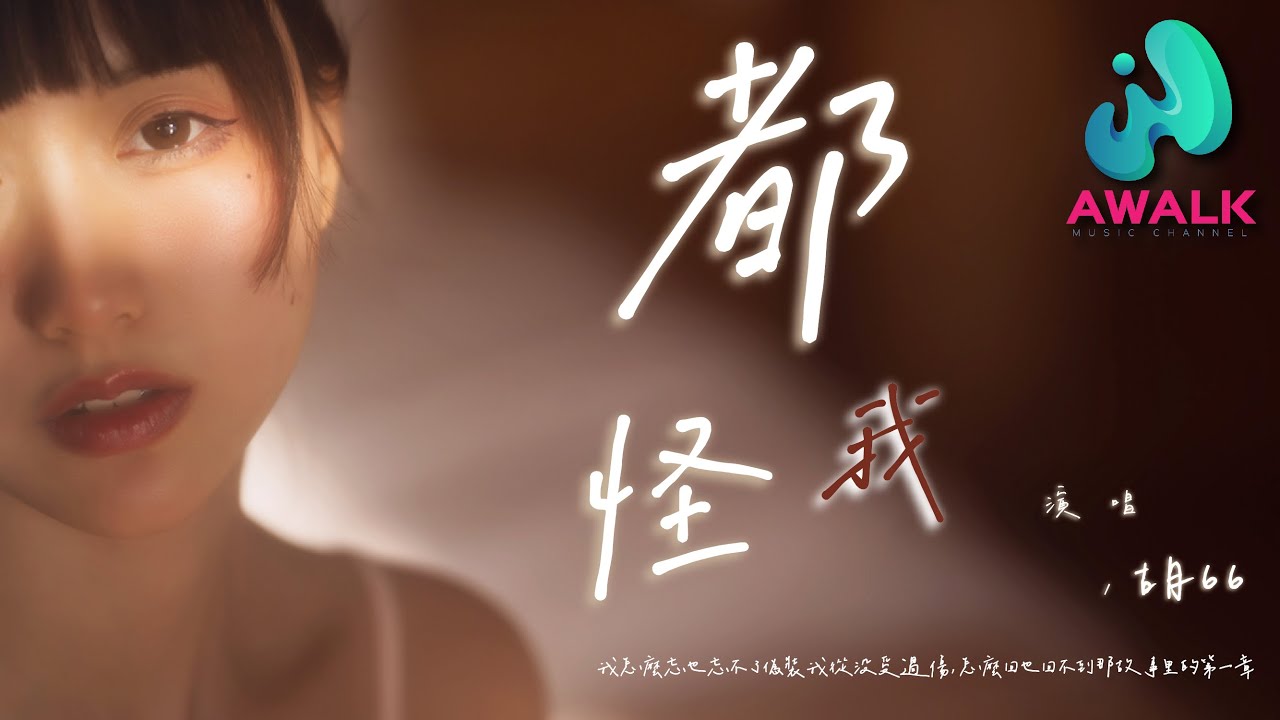 胡66 - 都怪我『我怎么忘也忘不了伪装我从没受过伤，怎么回也回不到那故事里的第一章。』【动态歌词 | Pinyin Lyrics】【四月新歌】【AWALK MUSIC】