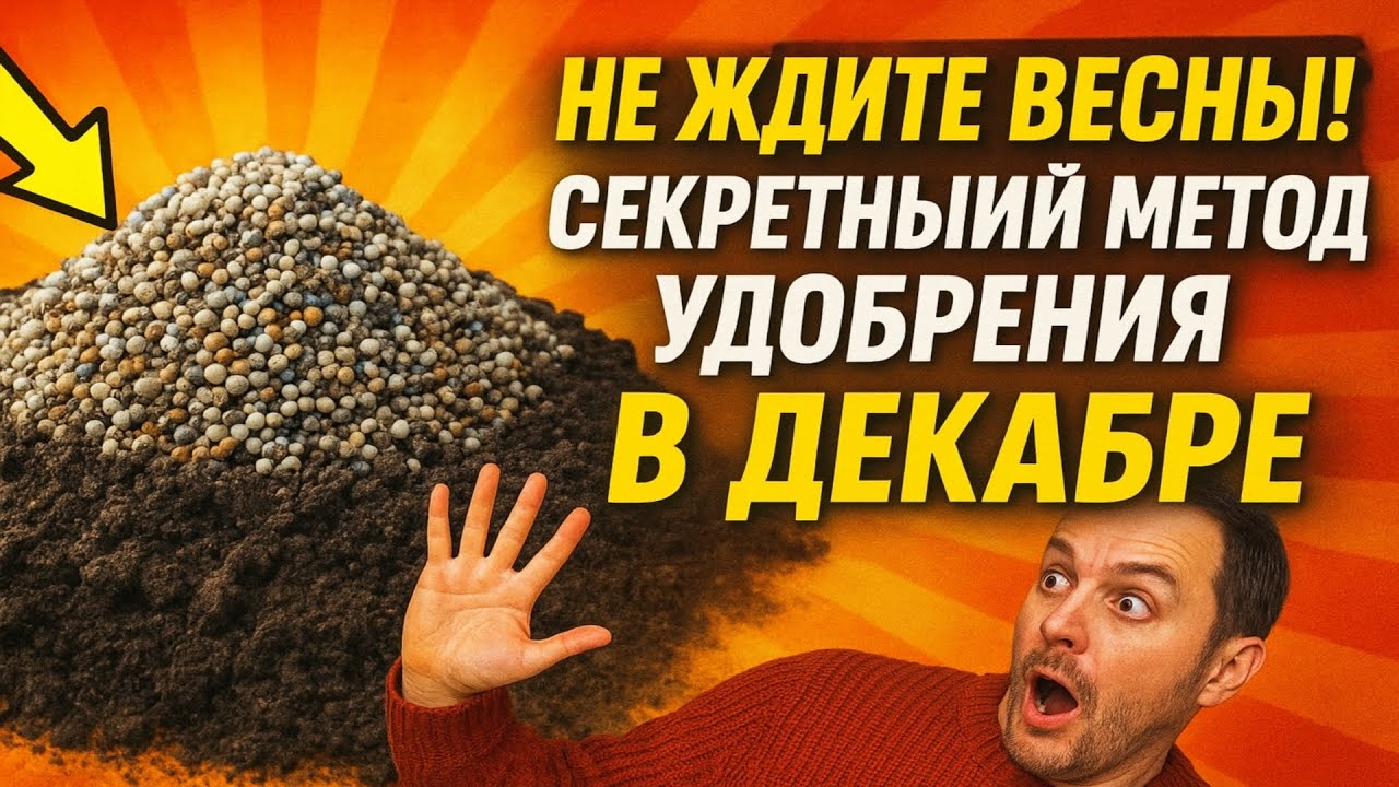 НЕ ЖДИТЕ ВЕСНЫ! Секретный метод удобрения в декабре, чтобы всё ВЗОРВАЛОСЬ ростом