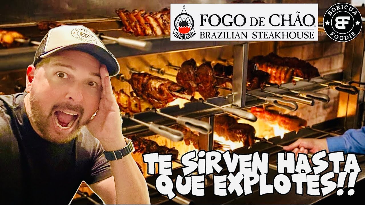 En este Asador Brasileño te sirven hasta que explotes y hay uno en Puerto Rico 🇧🇷 🇵🇷