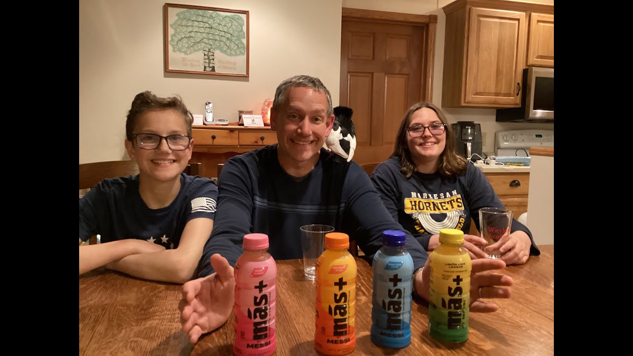 MAS+ Positive Hydration Drinks by Messi!  4 Healthy Flavors!