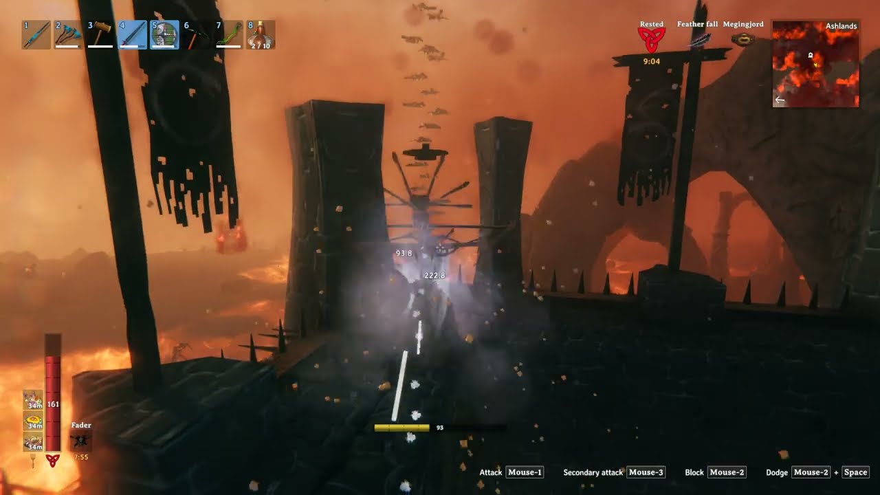 Valheim : Battle at the Frontier of the Old Ashlands | One Viking vs a Fortress Army (Max Gear)