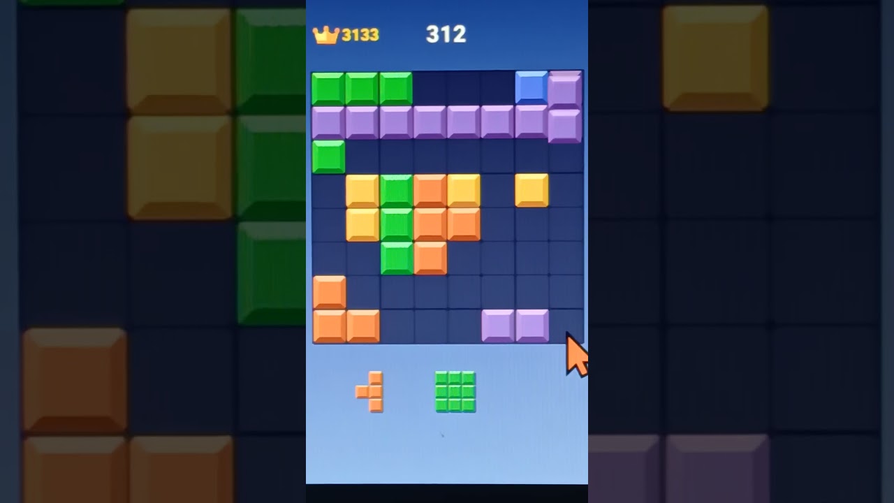 Puzzle block game  score #fyp #games #blockblast #puzzle #puzzletime #videogames #tetris