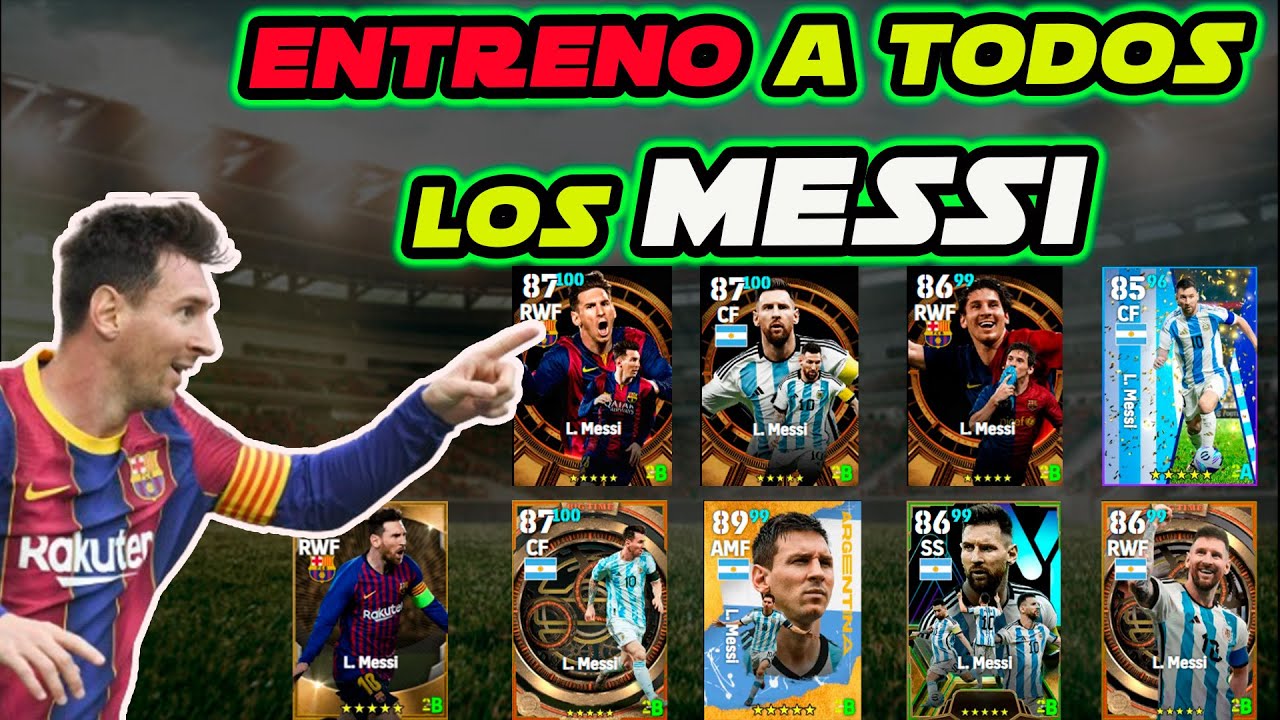 Entreno a Todos los MESSI que hay en el juego!!! || Efootball 2024 || #efootball2024